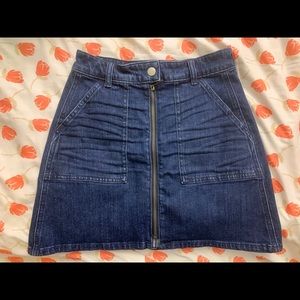 Madewell denim skirt